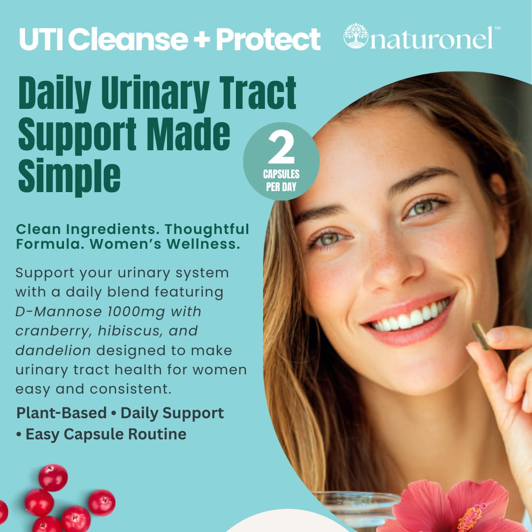 Naturonel Urinary Tract Support Supplement side view of bottle