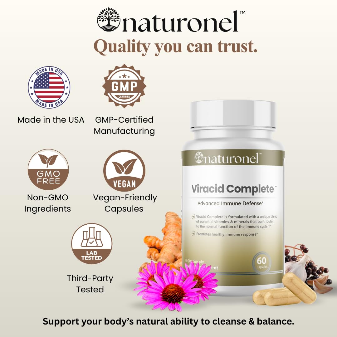 Naturonel Viracid Complete Capsules back view