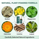 Naturva Lung Cleansing Spray 50ml in a lifestyle setting on a table