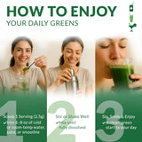 Nautical Elements Organic Barley Grass Juice Powder with fresh barley grass