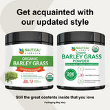 Nautical Elements Organic Barley Grass Powder packaging side view
