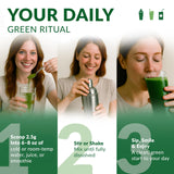 Nautical Elements Organic Wheat Grass Juice Powder with fresh wheat grass