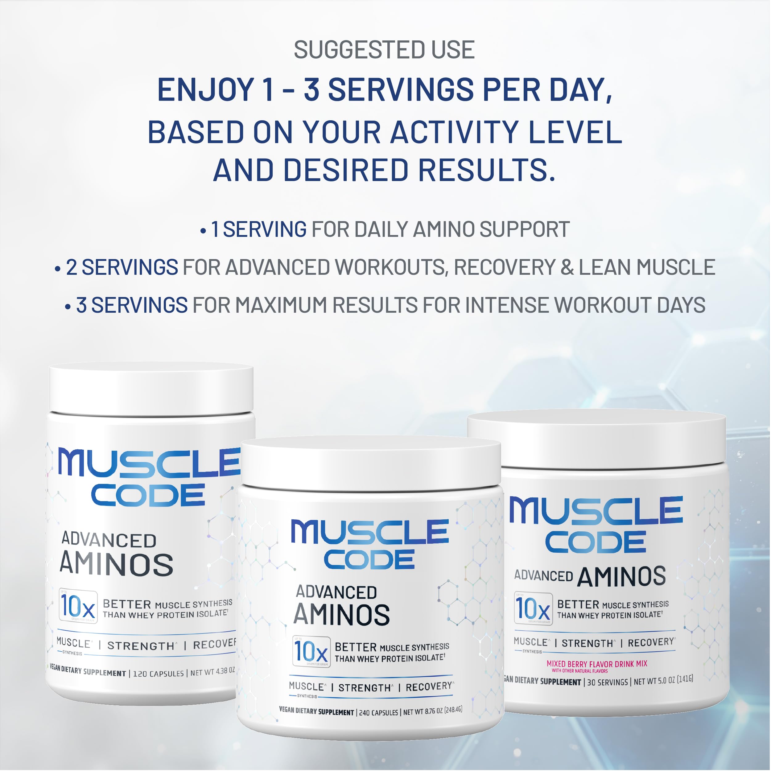 NAUTILUS Essential Amino Acids Powder 154g nutritional information