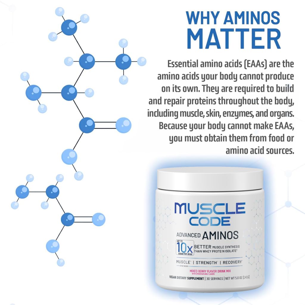NAUTILUS Essential Amino Acids Powder 204g with workout gear