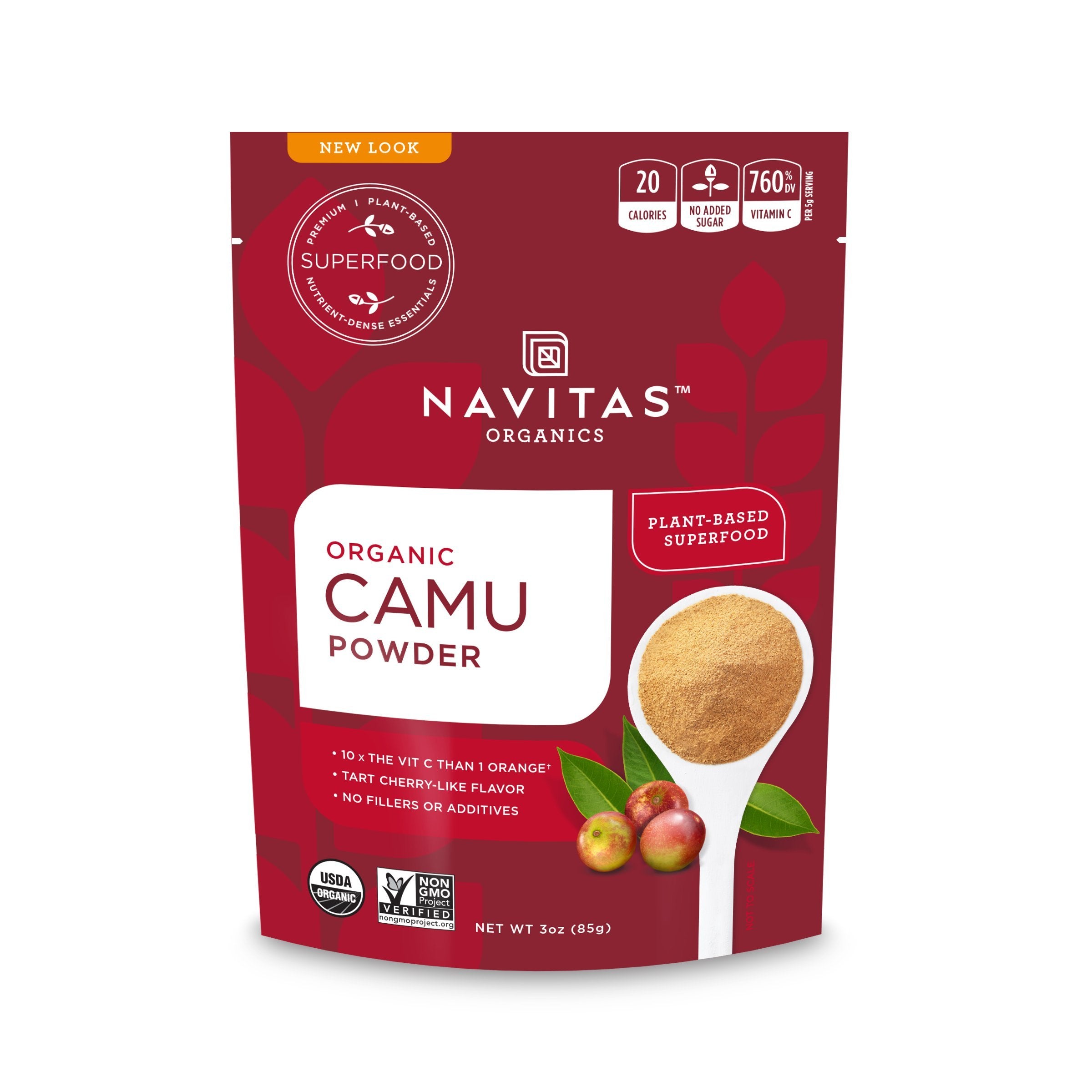 Navitas Organics Camu Camu Powder 104g front view