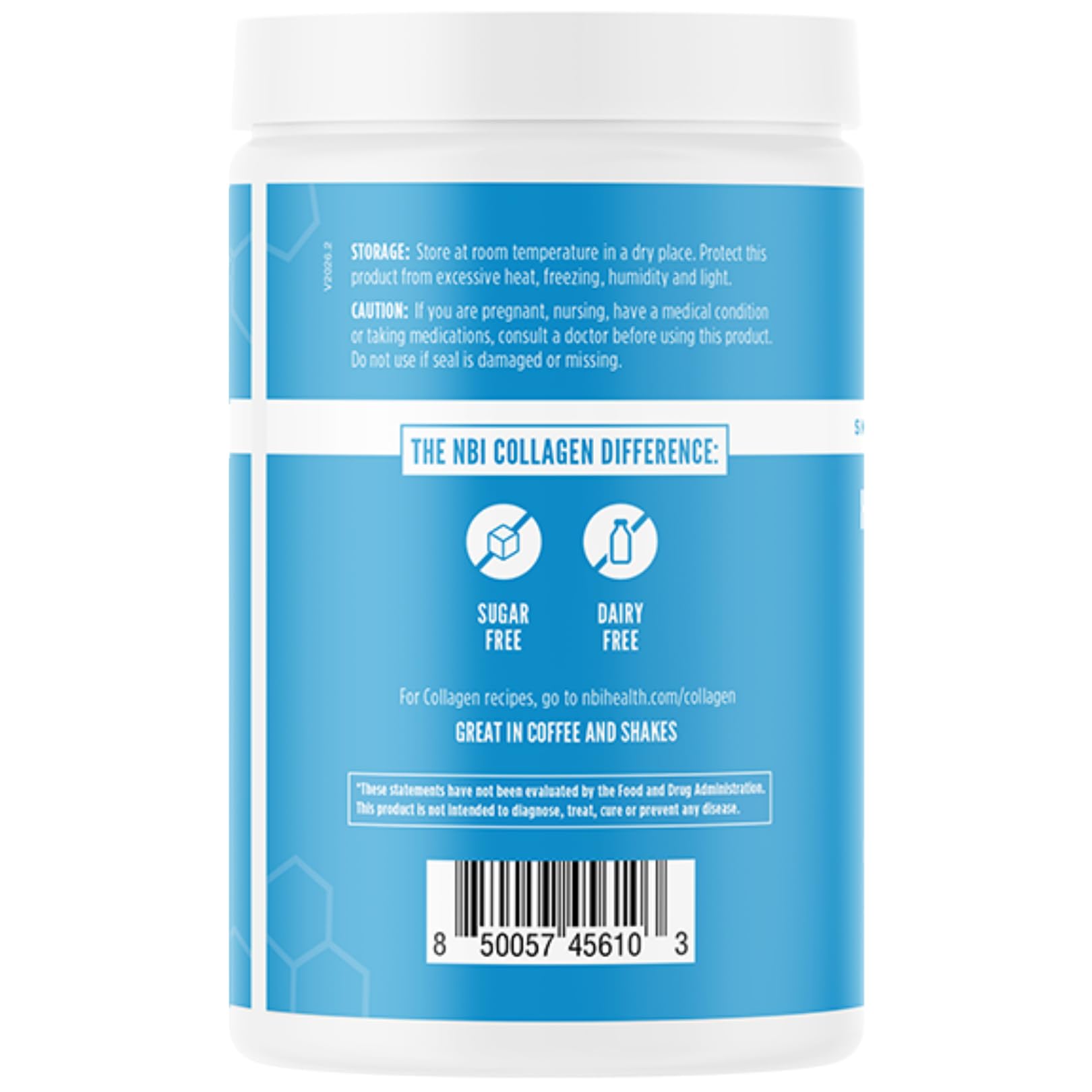NBI Collagen Supplement Types I & III 386g packaging