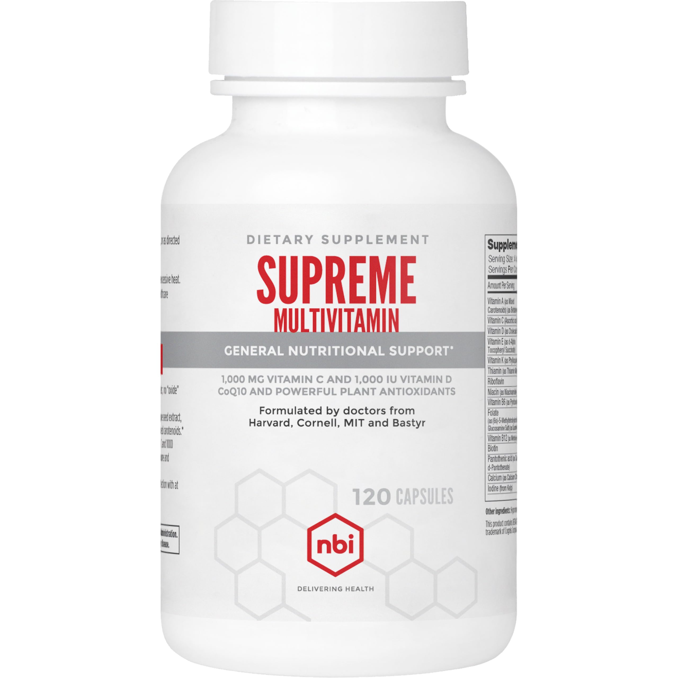 NBI Multivitamin Capsules front view with packaging