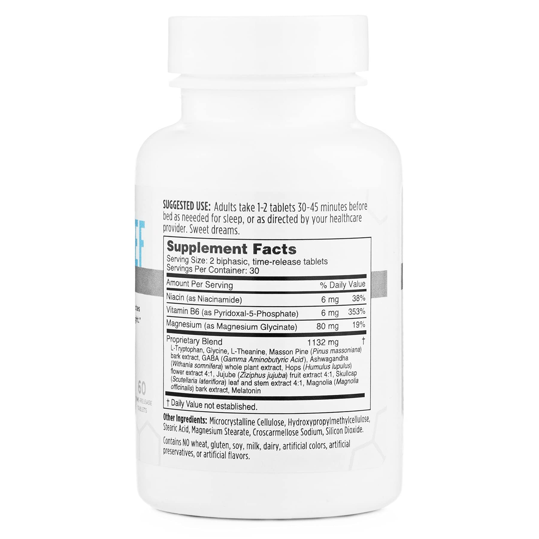 NBI Sleep Relief Supplement 100g side view