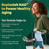 NBOOCUP Liposomal NAD Plus Supplement 600mg on a wooden table