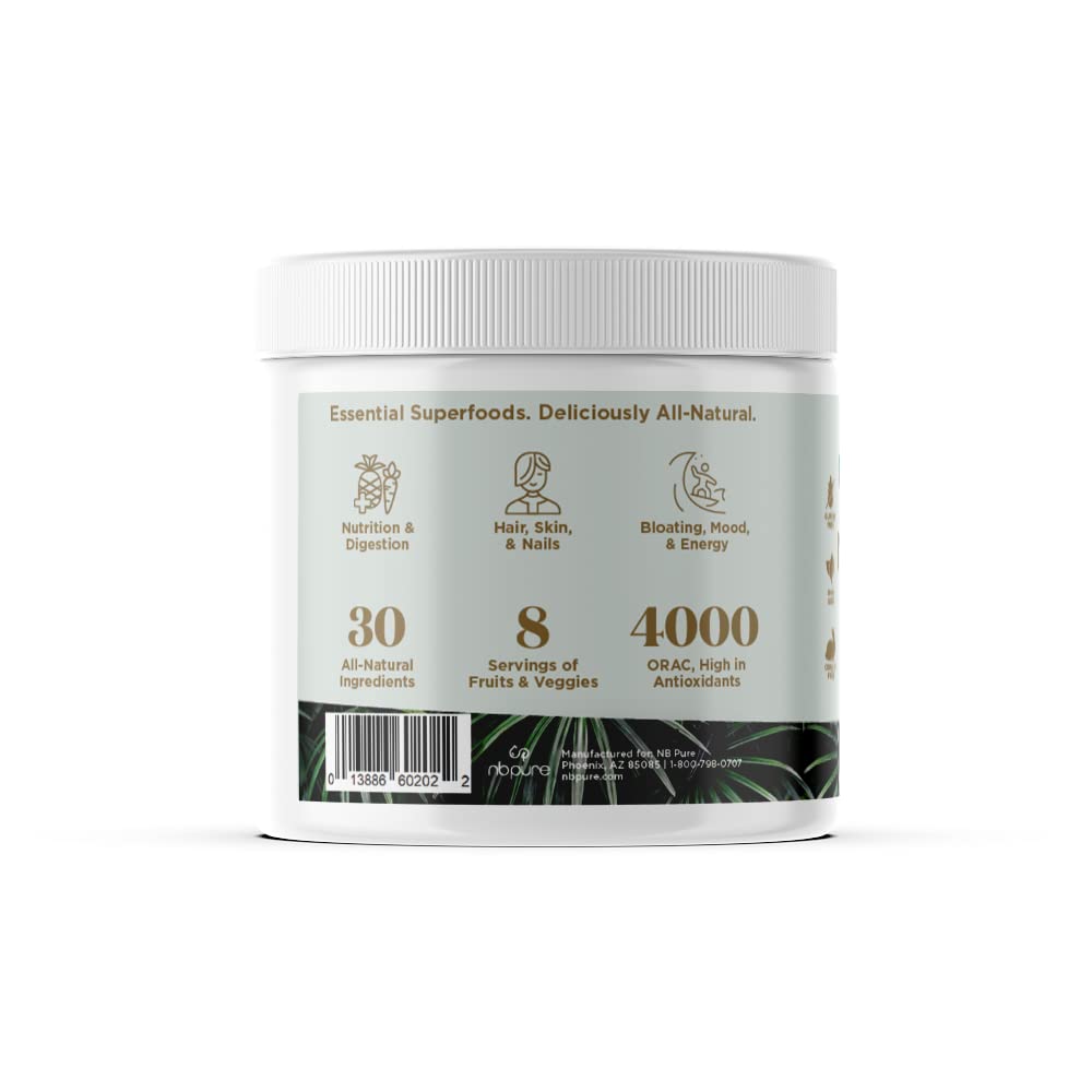 nbpure Blended Vitamin & Mineral Supplement 180g on a kitchen counter