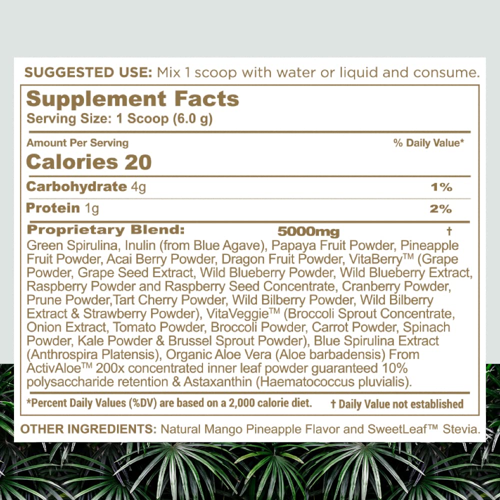 nbpure Blended Vitamin & Mineral Supplement 180g side view