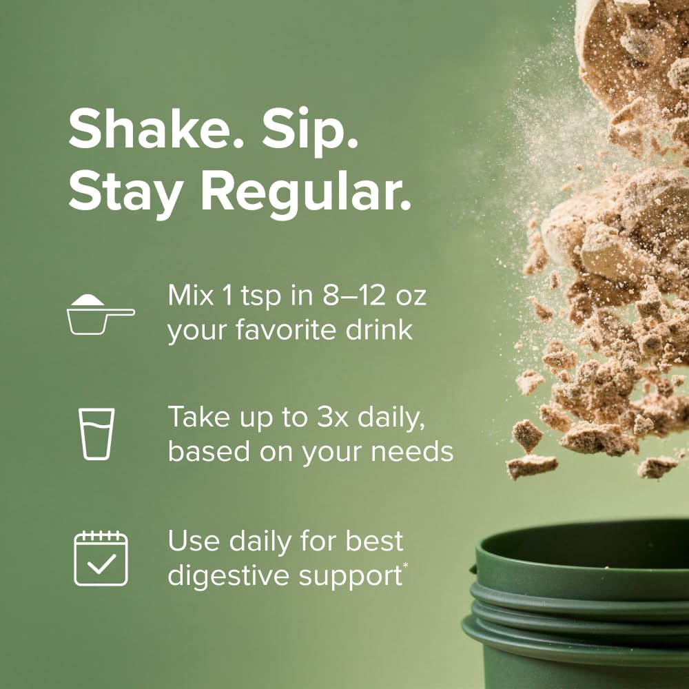 nbpure Multi Fiber Powder Blend being mixed in a glass of water