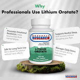 NCI Advanced Research Lithium Orotate bottle with cap open
