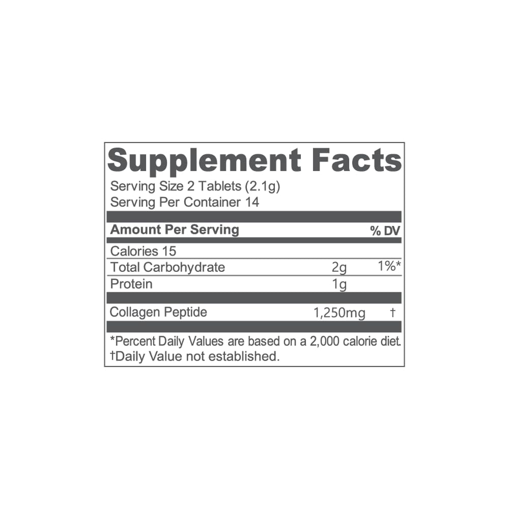 NE:AR Collagen Chews nutritional information