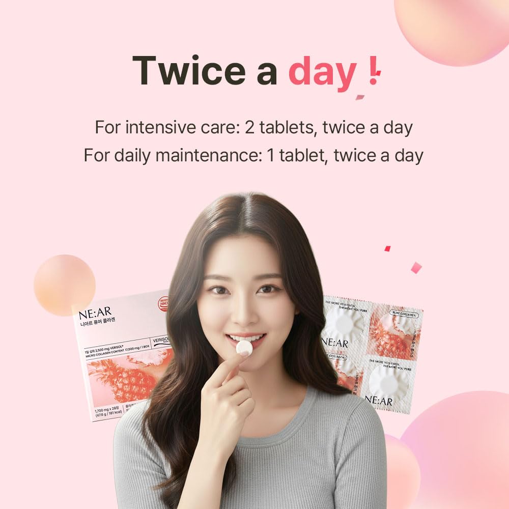 NE:AR Collagen Chews with pineapple background