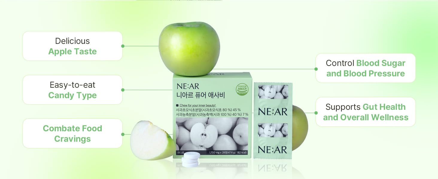 NE:AR Organic British ACV Chews side view packaging