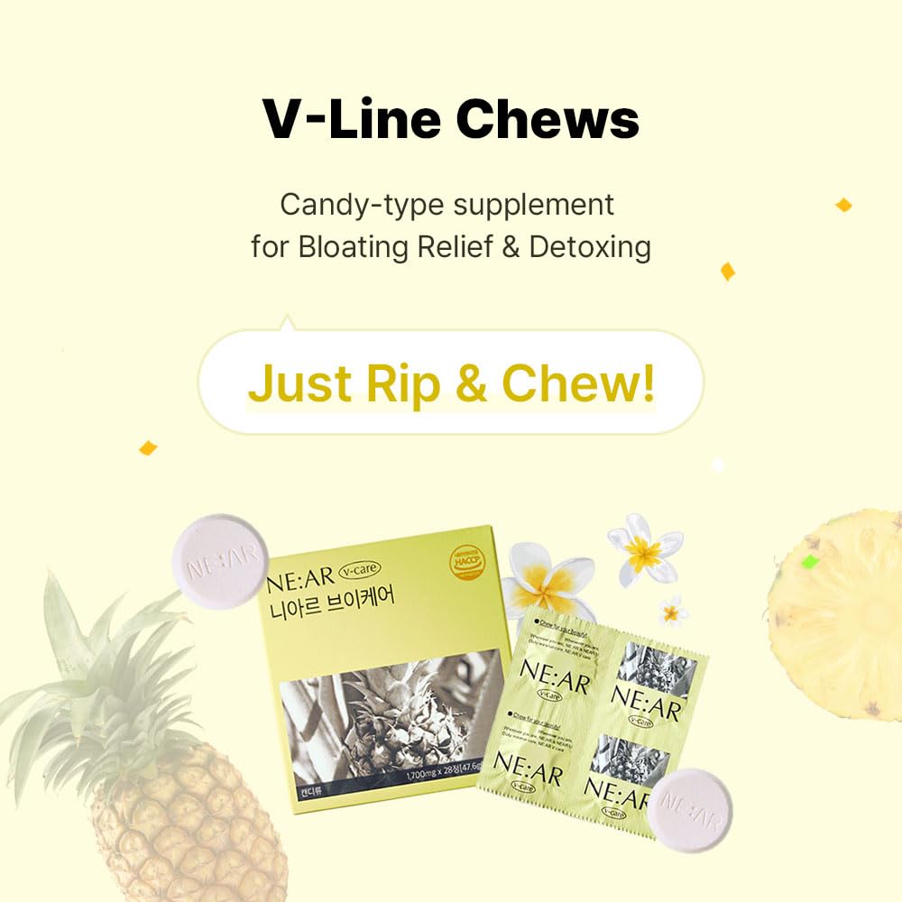 NE:AR V-Line Chew side view with nutritional information