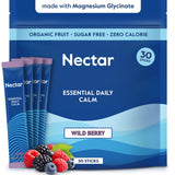 Nectar Calm Magnesium Drink Mix box front view with berry flavour