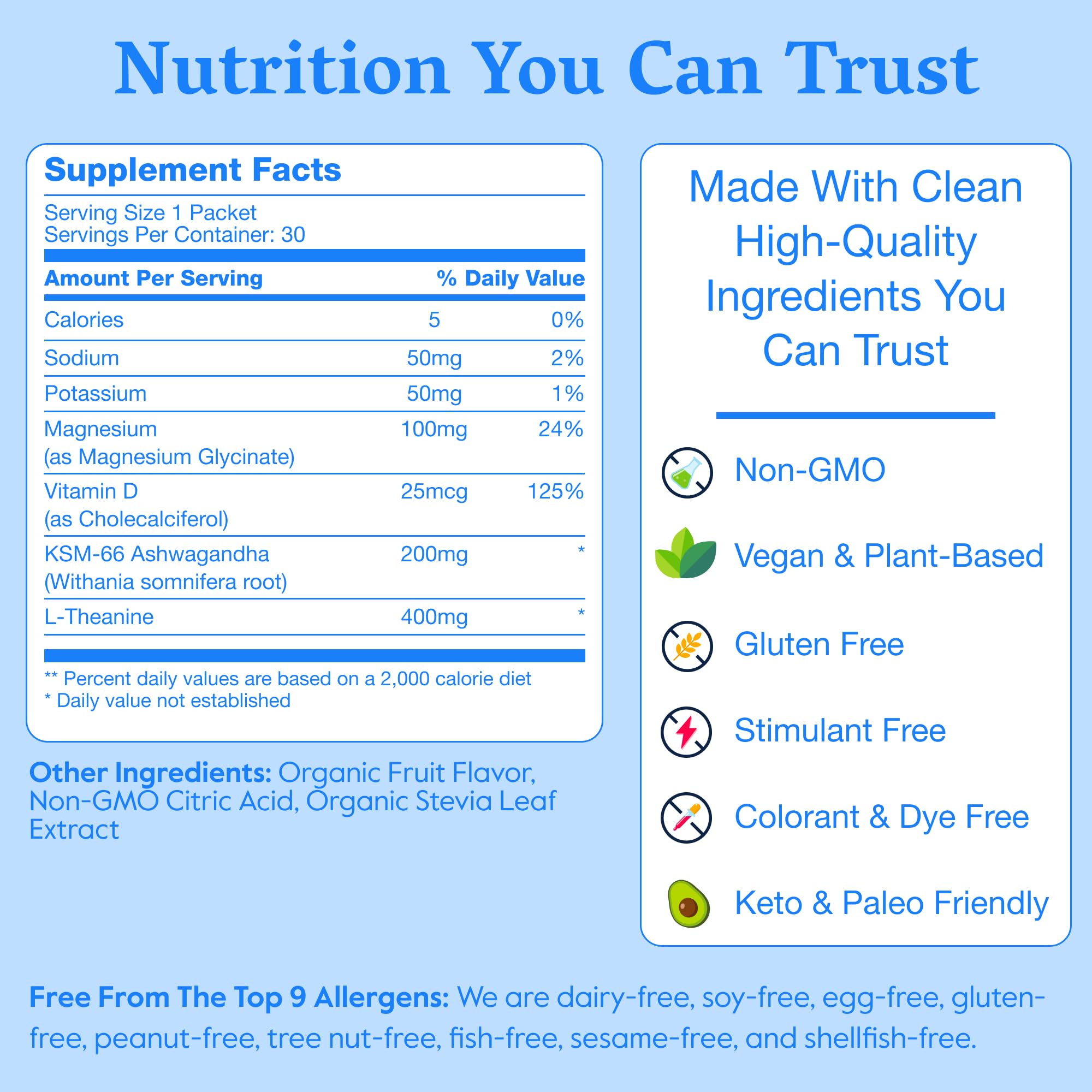 Nectar Calm Magnesium Drink Mix Cherry Pomegranate flavour in a lifestyle setting