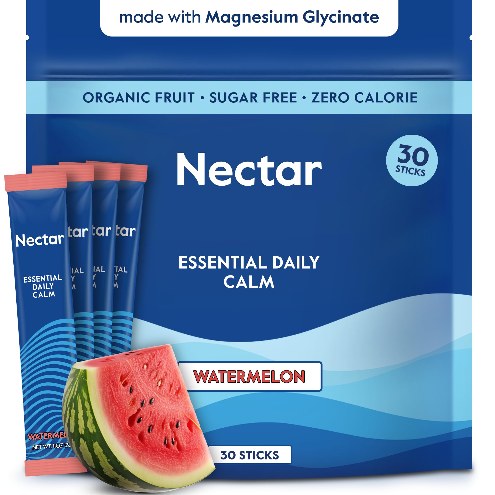 Nectar Calm Magnesium Drink Mix packaging front view