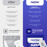 Nectar Patches Sleep Patches lifestyle scene with a daily wellness bedroom