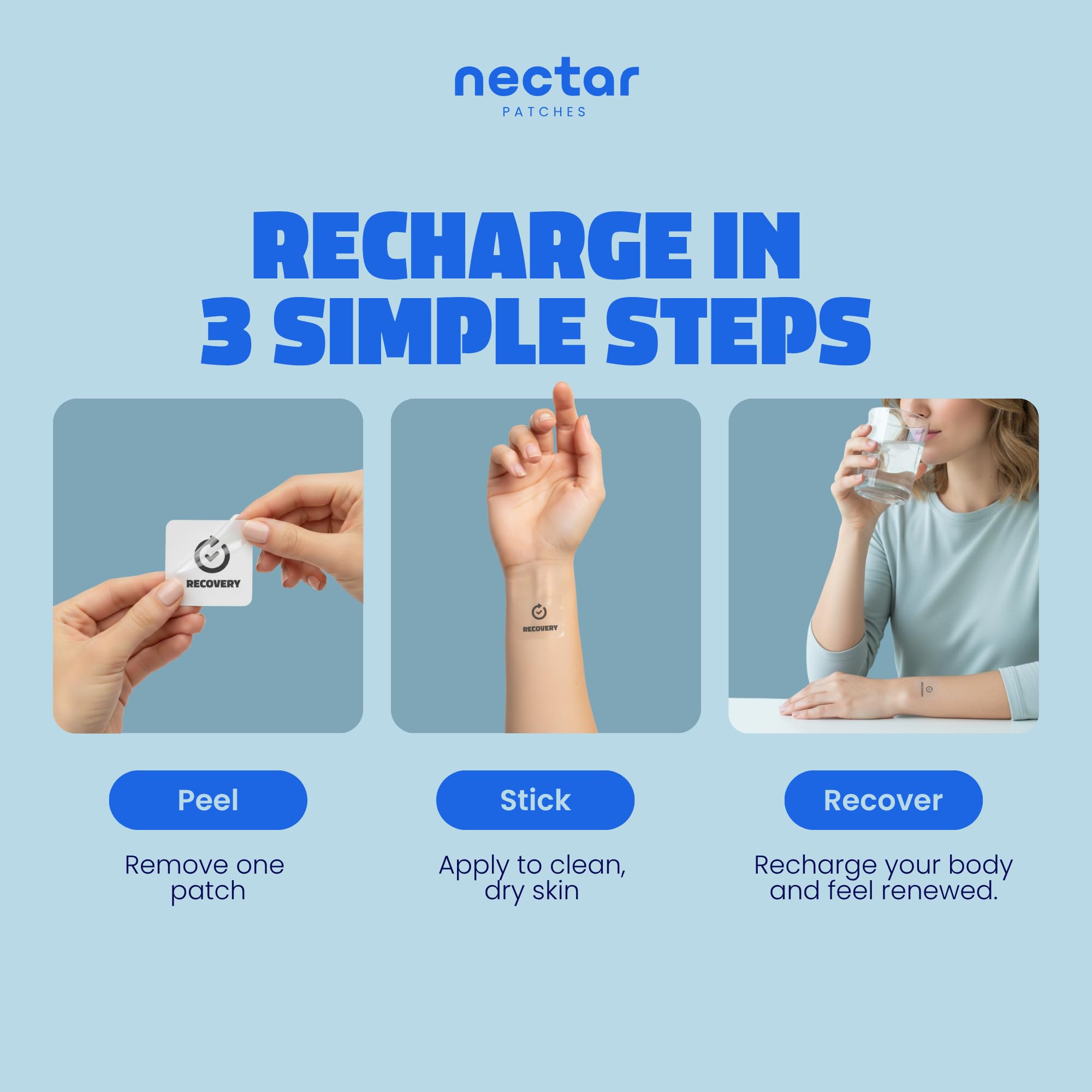 Nectar use Patches lifestyle scene with application