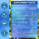 Nedtol Magnesium Glycinate Gummies bottle with gummies on a table