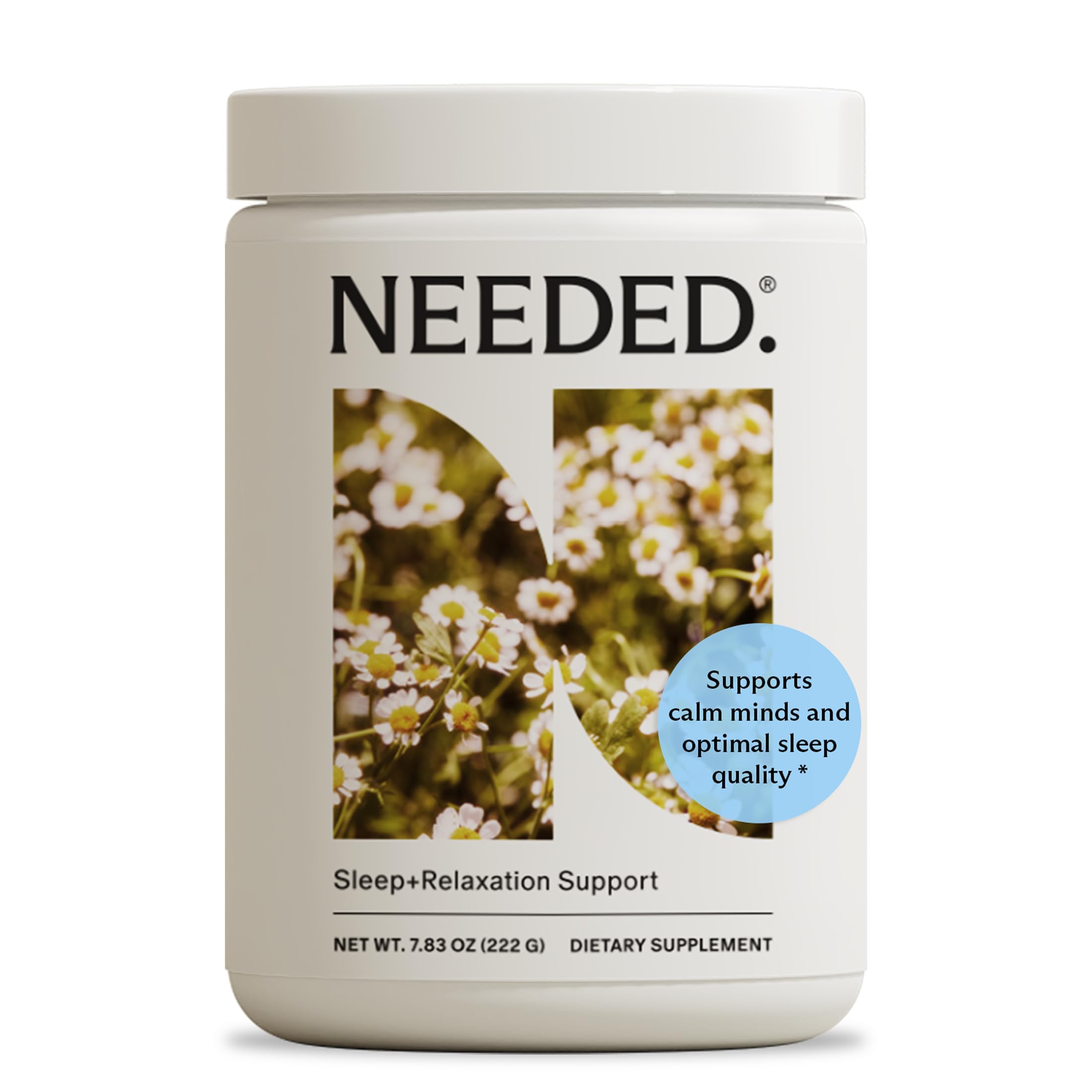 Needed Calm Magnesium Powder front view packaging