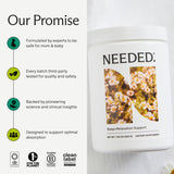 Needed Calm Magnesium Powder nutritional information on back