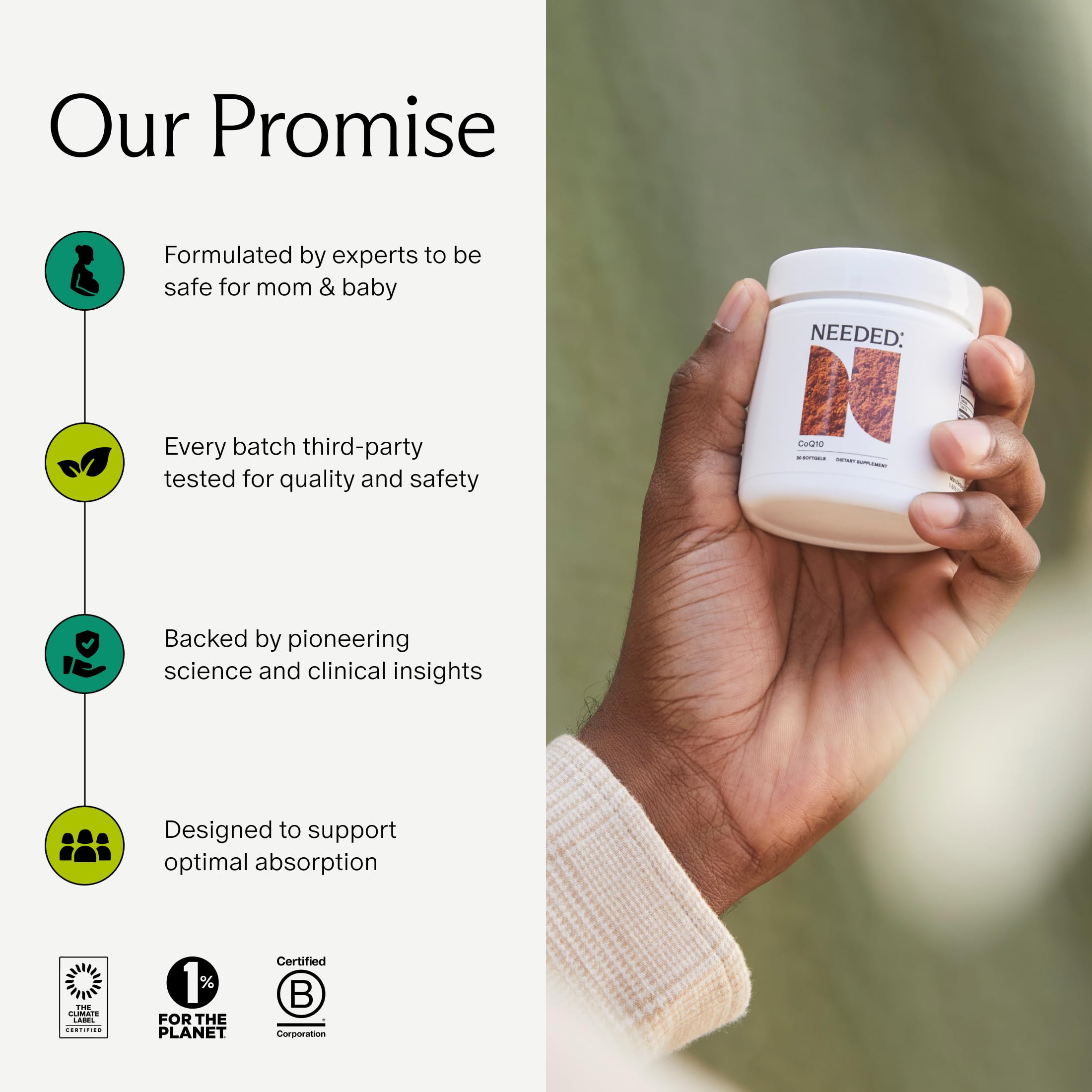 Needed. CoQ10 Ubiquinol 200mg Capsules with fresh ingredients