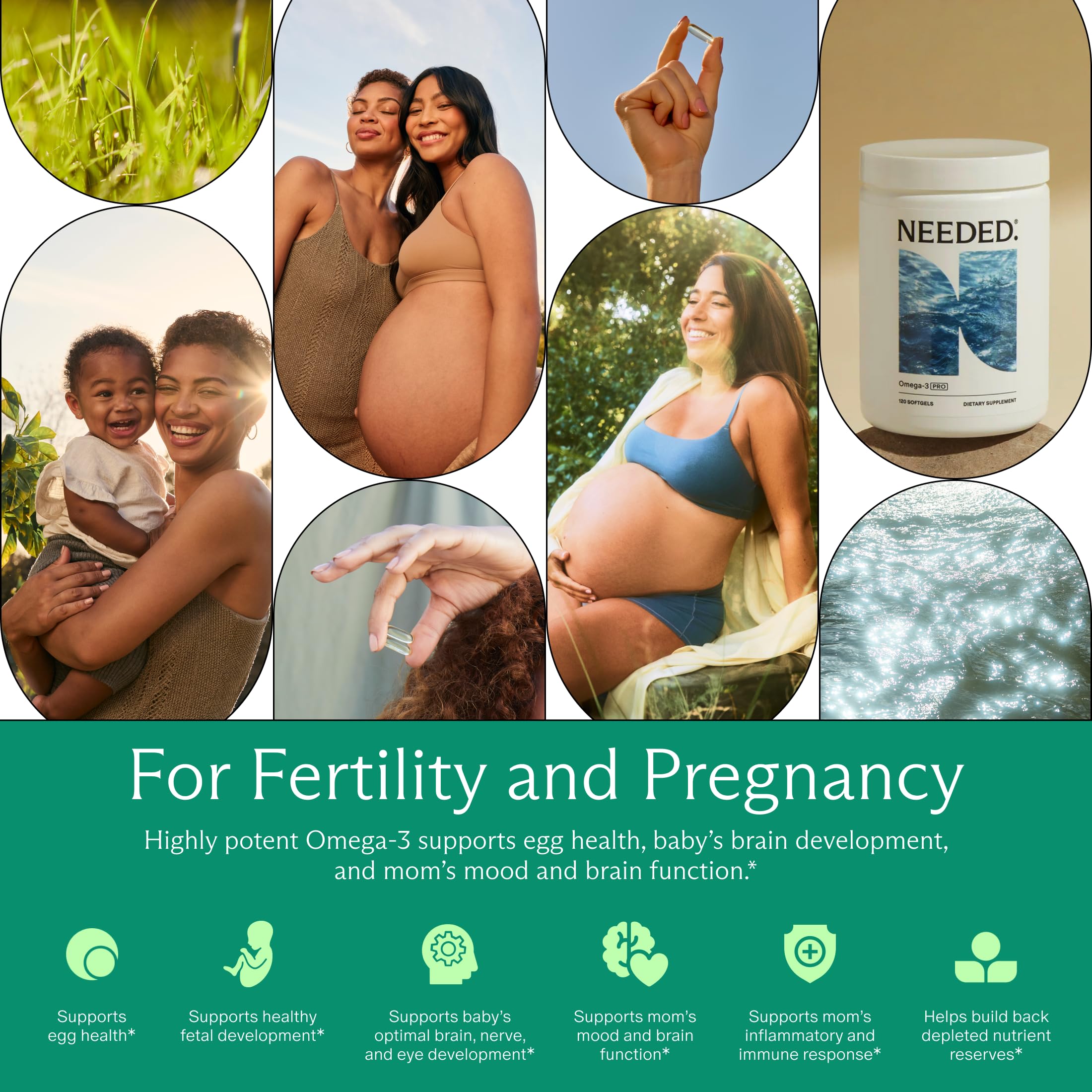 Needed. Omega-3 Fish Oil Supplement 2200mg softgels opened bottle