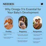 Needed. Plant-Based Omega-3 Supplement packaging side view