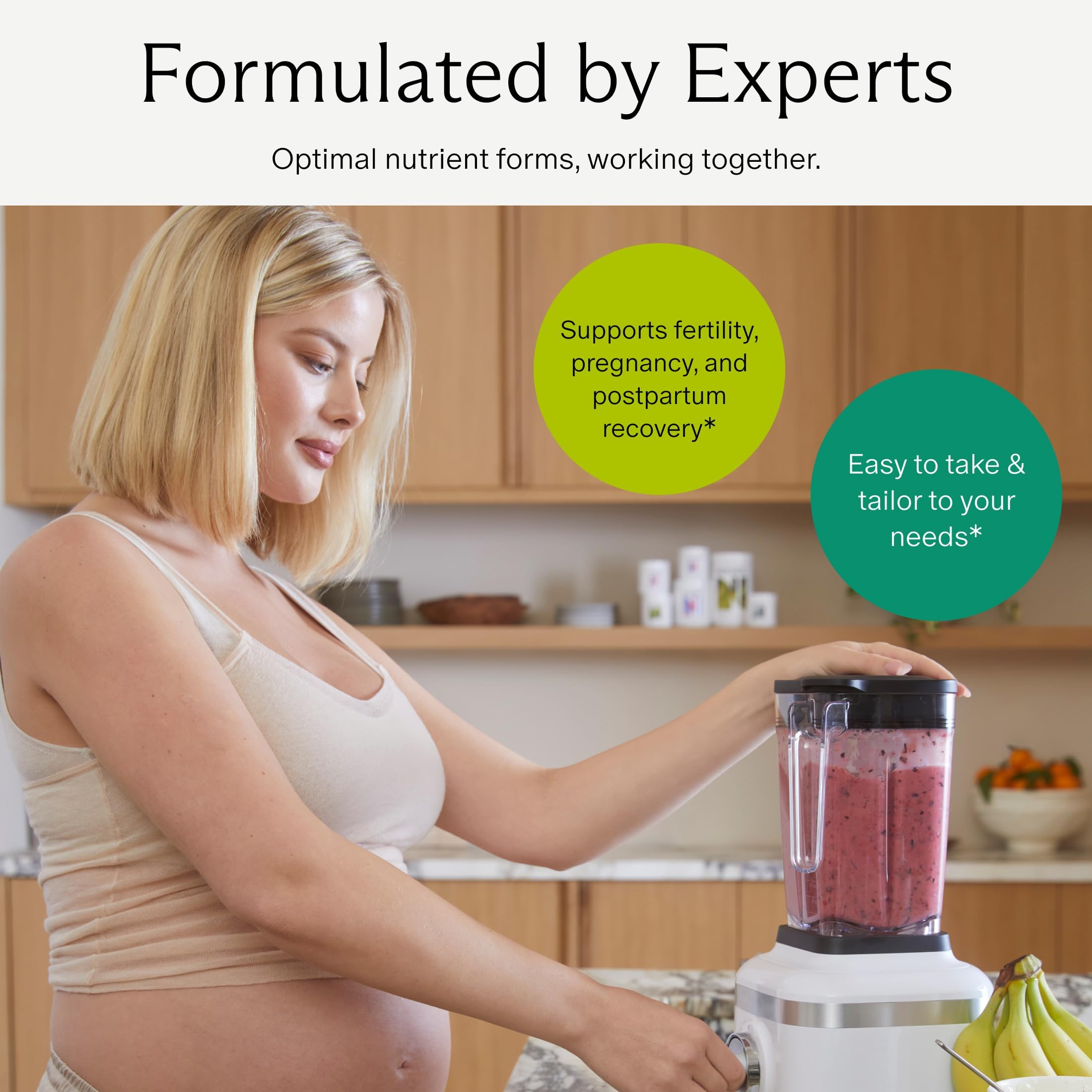 Needed. Prenatal Vitamin D3/K2 Capsules back view with ingredient details