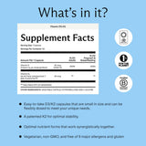 Needed. Prenatal Vitamin D3/K2 Capsules side view showing capsule size