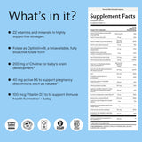 Needed. Prenatal Vitamins 23 essential nutrients side view