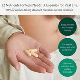 Needed. Prenatal Vitamins capsules in a bottle