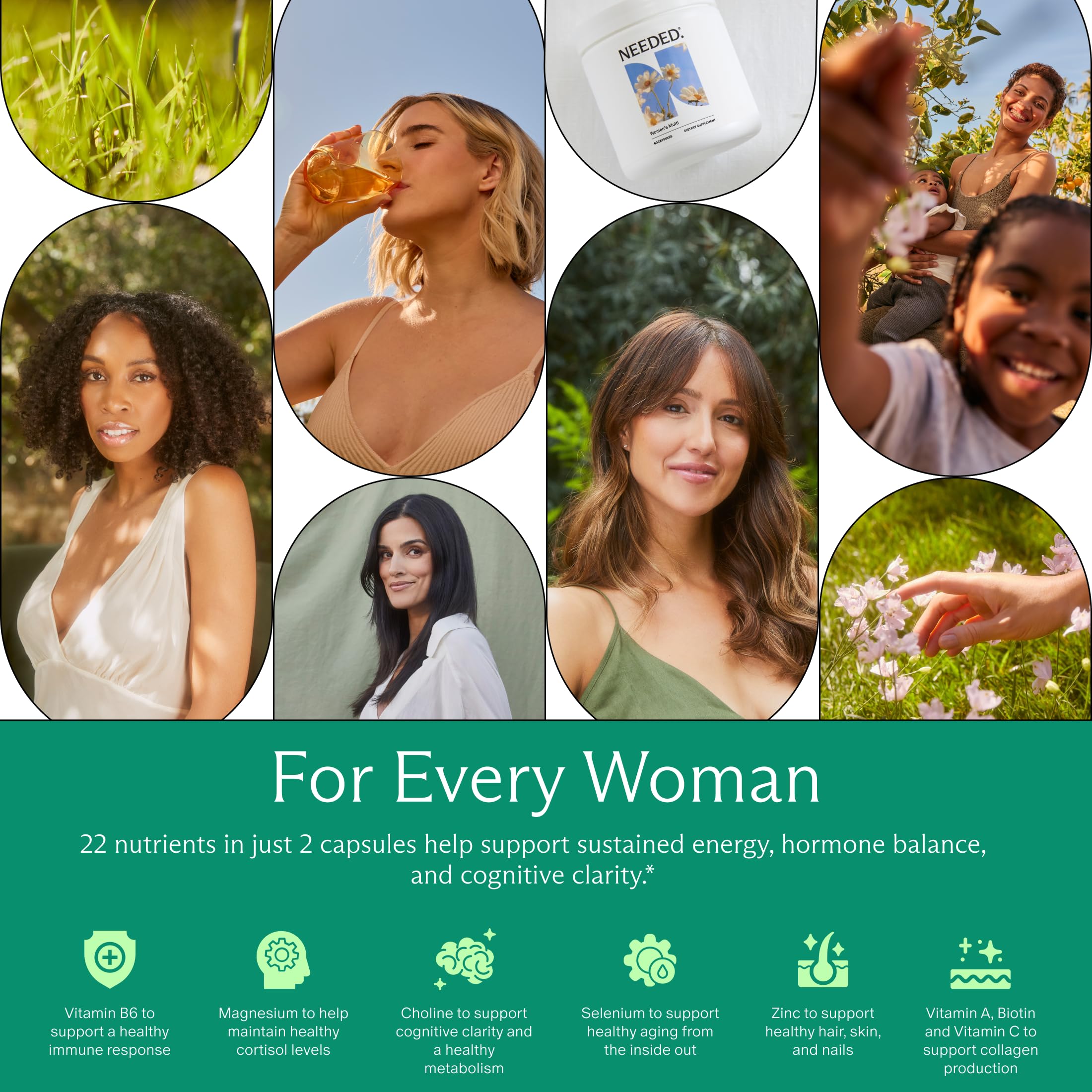 Needed. Women's Multivitamins 132g capsule close-up