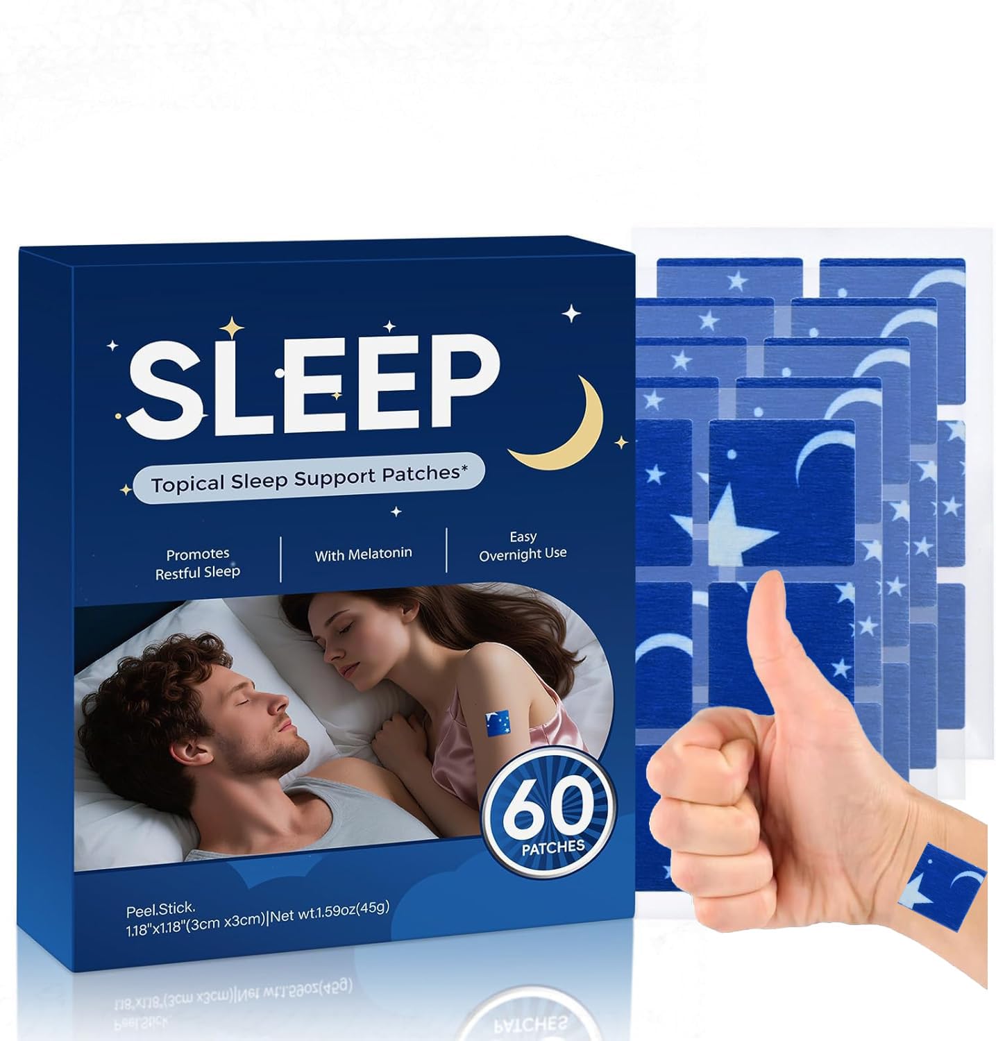 NEIOM Sleep Patches front view with packaging