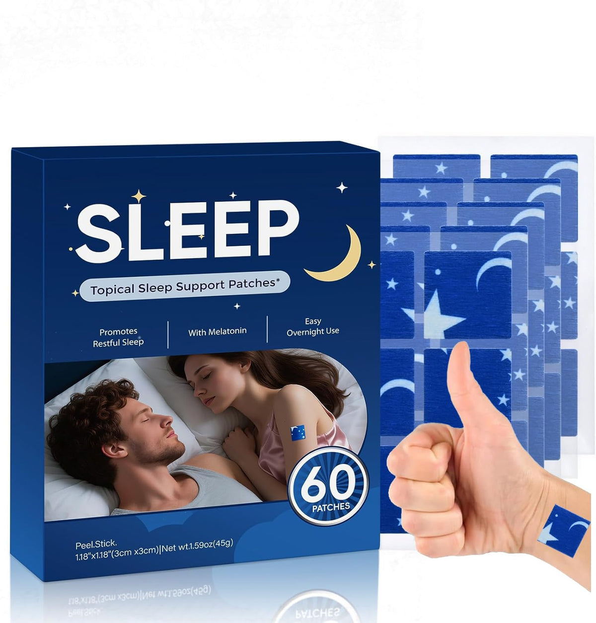 NEIOM Sleep Patches front view with packaging