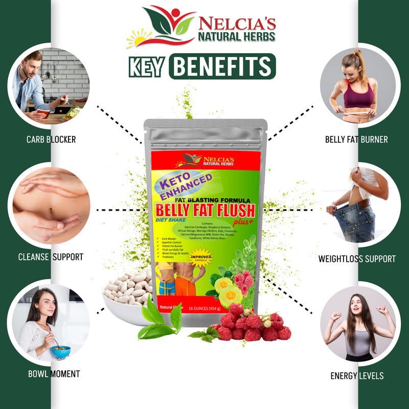 NELCIA'S NATURAL HERBS Fat Burner 481g back view