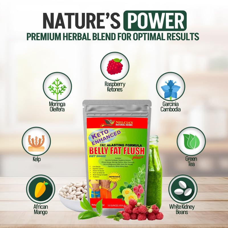 NELCIA'S NATURAL HERBS Fat Burner 481g packaging details