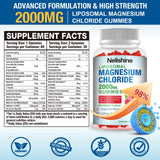 Nelishine Magnesium Gummies showing raspberry flavour