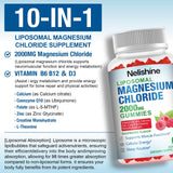 Nelishine Magnesium Gummies with ingredients list