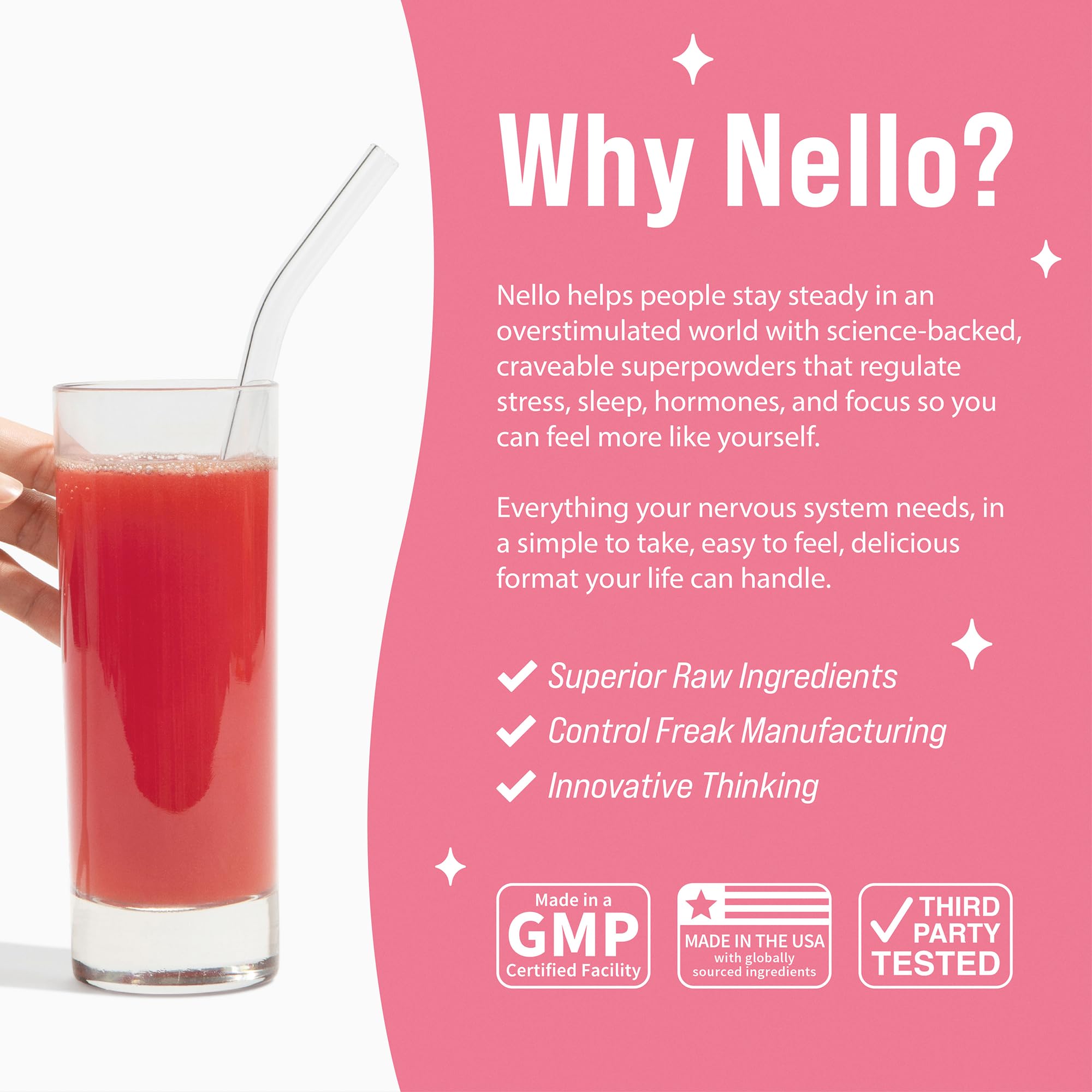 Nello B8 (Inositol) Supplement 240g serving suggestion