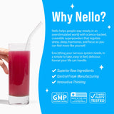 Nello Supercalm Adaptogenic Powder Drink Mix Blackberry Lemonade nutrition facts
