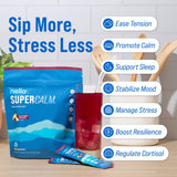 Nello Supercalm Adaptogenic Powder Drink Mix Blackberry Lemonade packet front view