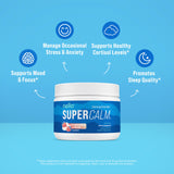 Nello Supercalm Adaptogenic Powder Drink Mix serving suggestion