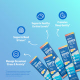 Nello Supercalm Adaptogenic Powder Drink Mix serving suggestion