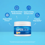 Nello SuperCalm Blue Coconut Powder Drink Mix serving suggestion