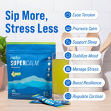 Nello SuperCalm Drink Mix cucumber lime flavour packet back view